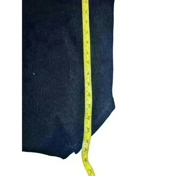 Maeve Anthropologie Thermal Black Turtleneck Waffle Knit Sz S Preppy Minimalist - Picture 4 of 5